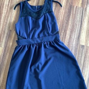 Dark navy blue lace dress